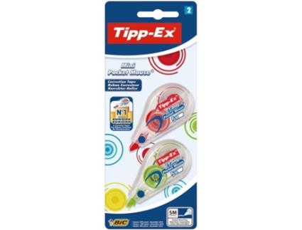Fita Corretora Mini Pocket Mouse Colors 2 Unidades