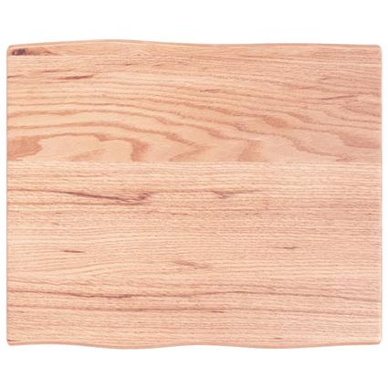 vidaXL Tampo de secretária 60x50x2 cm carvalho tratado castanho-claro