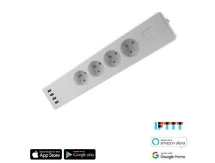 Iqtech Smartlife Wt004 Smart Wi-Fi Four-Socket Adapter 10A 4X Usb Socket