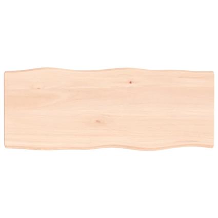 vidaXL Tampo de secretária 100x40x4 cm carvalho maciço não tratado