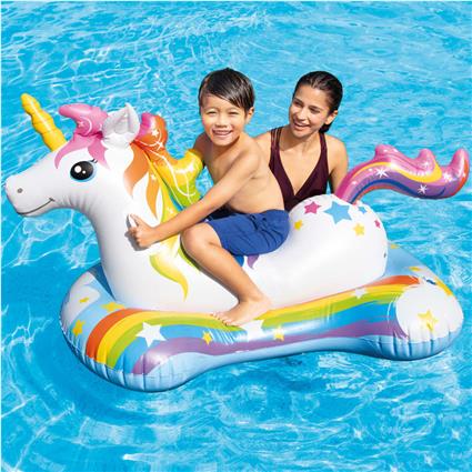 INTEX Colchão insuflável unicórnio 163x86 cm