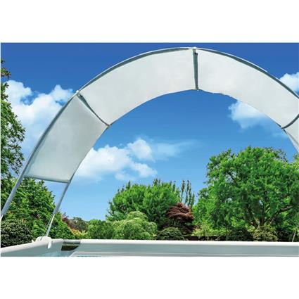 INTEX Toldo de piscina cinzento-claro
