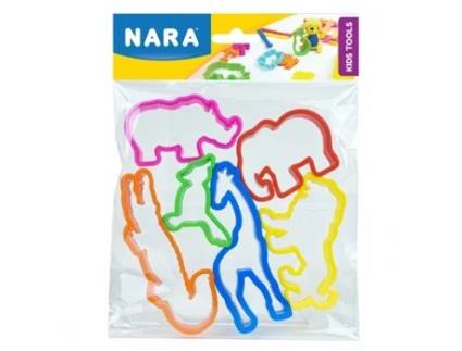 Set 6 Moldes Cortantes Tema Zoo Nara