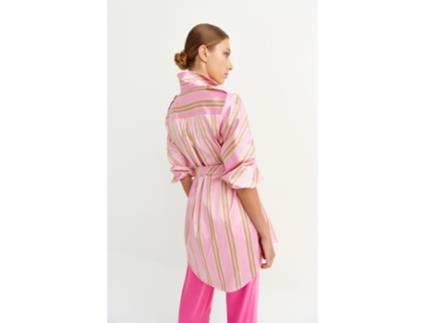 Vestido CYRANA Reiko Poliéster para Mulher (L - Rosa)