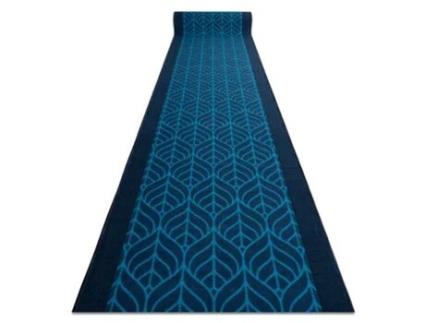 Passadeira Base Antideslizante DYWANY LUSZCZOW Pióra Penas (90 x 170 cm - Azul)