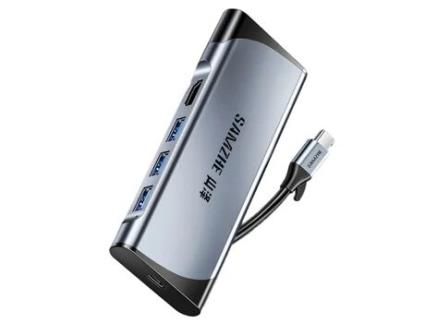 Adaptador SAMZHE Dk-S05X 5In1 Type-C a Hdmi Pd 3Usb3.0 para Huawei Mate40/P50 S20