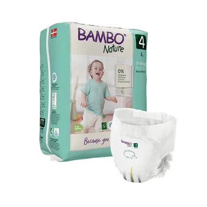 Bambo Nature Fralda Cuecas T4 L (7-14kg) 20 Unidades
