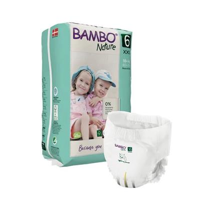 Bambo Nature Fralda Cueca de Treino 6 XXL +18Kg 18 Unidades