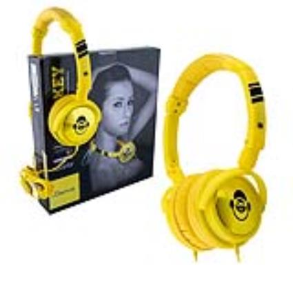 Auscultadores Fashion Amarelo - 