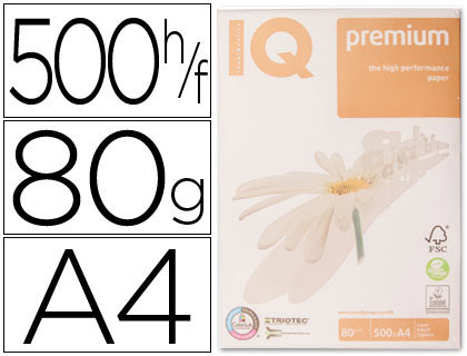 Papel Fotocopia Iq Premium Din A4 80 Gramas (500 Folhas)