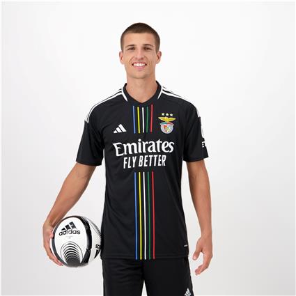 Camisola SL Benfica Equipamento 2 23/24 - Preto - Adulto tamanho XL