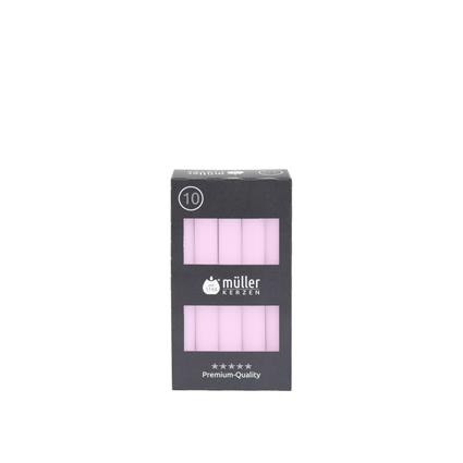 Vela Castiçal Rosa 16cm Pack 10