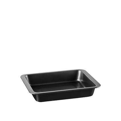 Assadeira Antiaderente Preta 33X27X5CM