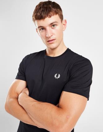 Fred Perry Crewneck T-Shirt - Black, Black