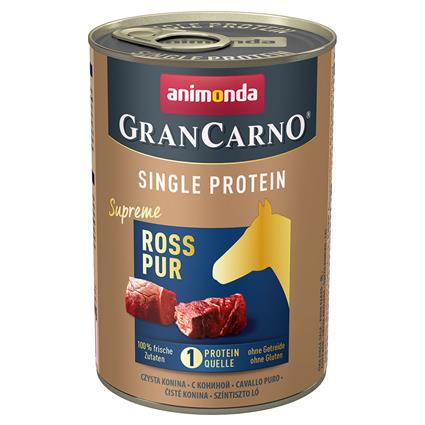 Animonda GranCarno Adult Single Protein Supreme 6 x 400 g - Cavalo puro