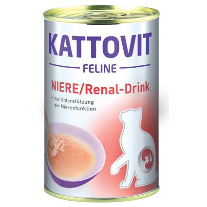 Kattovit Drink Renal bebida para gatos com frango - 12 x 135 ml