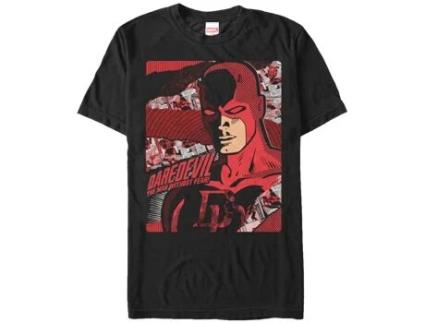 T-Shirt de Homem SUPERHEROMARVEL Comic Background Daredevil Algodão (3XL)