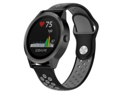 Bracelete Desportiva para Xiaomi Watch S2 42Mm Preto / Cinza