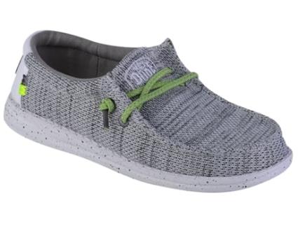 Botas de Menino HEY DUDE Wally Youth Sox Web Cinzento (34)