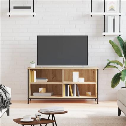 vidaXL Móvel de TV 100x40x50 cm derivados de madeira carvalho sonoma
