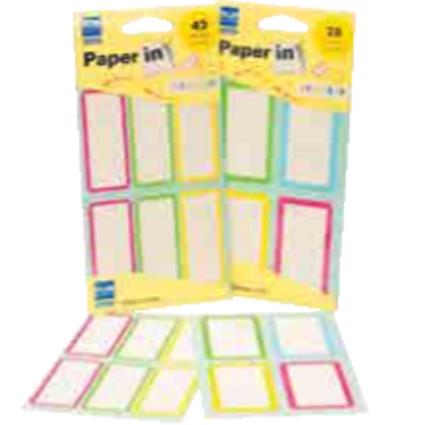 Etiquetas Autocolantes 37x65 mm Escrita Manual de Cor