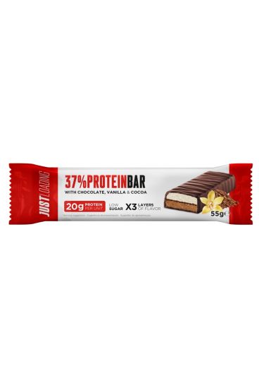 ProteinBar Barra de proteínas de chocolate, baunilha e cacau 55 gr