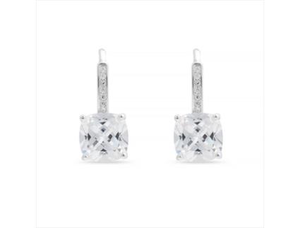 Brincos Zircónio Banhado a Ródio LUXENTER (One Size)