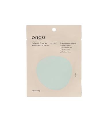 Ondo Beauty 36.5 - Patches para os olhos de hidrogel de cafeína e chá verde - 1 par