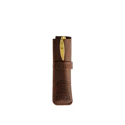 Caneta Bambu com Bolsa Vitor