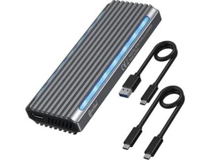 Caixa Externa para Disco Rígido Ssd Usb 3.1 Nvme M.2 Tipo 2280 Led Connectland