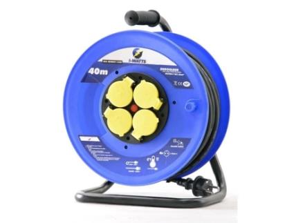 Enrolador de cabos I-Watts 4 Tomadas 40 m