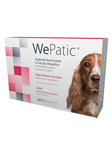 Wepharm WePaticare Suplemento Hepático para Cães Médios e Grandes 30