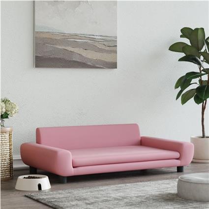 vidaXL Cama para cães 100x54x33 cm veludo rosa