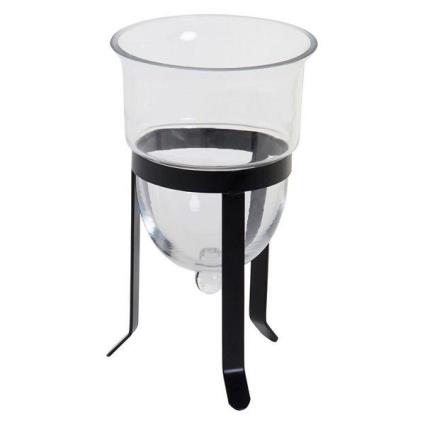 Candelabro  Metal Cristal (16 x 16 x 28 cm)