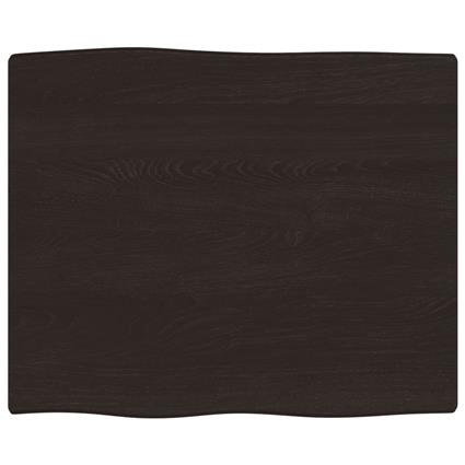vidaXL Tampo de secretária 60x50x2 cm carvalho tratado cinza-escuro