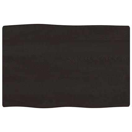 vidaXL Tampo de secretária 60x40x2 cm carvalho tratado cinza-escuro
