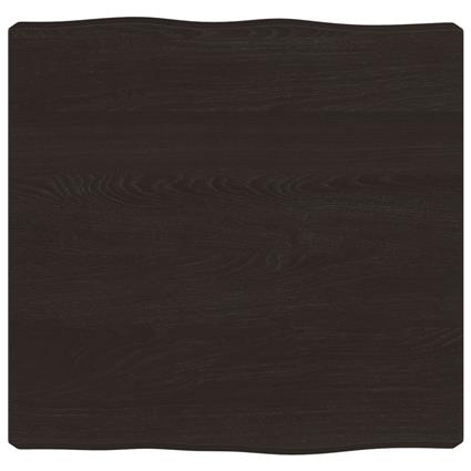 vidaXL Tampo de secretária 40x40x6 cm carvalho tratado cinza-escuro