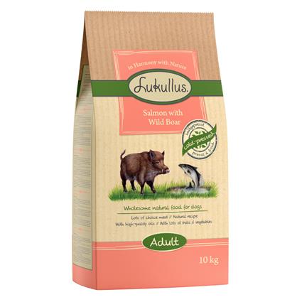 Lukullus salmão e javali ração para cães - 10 kg