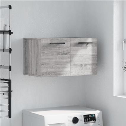 vidaXL Armário parede 60x36,5x35 cm derivados de madeira cinza sonoma