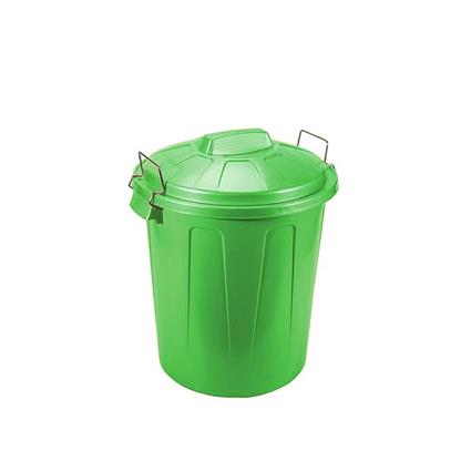 Balde Lixo com Asa Metal Verde 100L 75X54X50cm