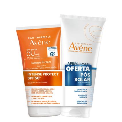 Avène Solar Pack Intense Protect SPF50+ Oferta Leite Pós Solar