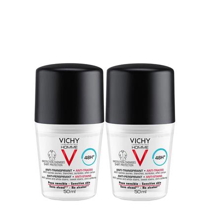 Vichy Homme Pack Desodorizante Antimanchas 48h 2x50ml