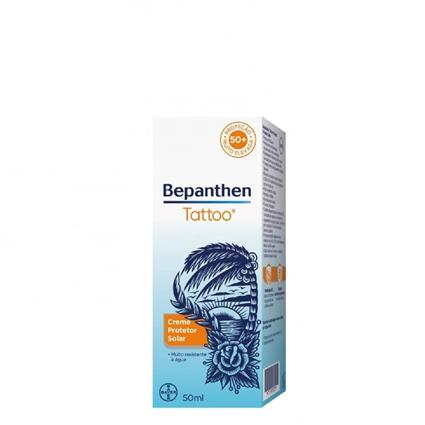 Bepanthene Tattoo Protetor Solar SPF50+ Creme 50ml