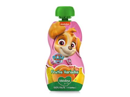 Saqueta Fruta Bledina Patrulha Pata Skye Frutos Variados 100g