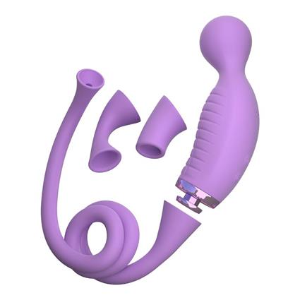 VIBRADOR E SILICONE SUGADO USB CLIMAX-HER