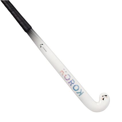 Stick de Hóquei em Campo FH530 Adulto Nível Intermédio Mid Bow 30% de Carbono Branco Preto