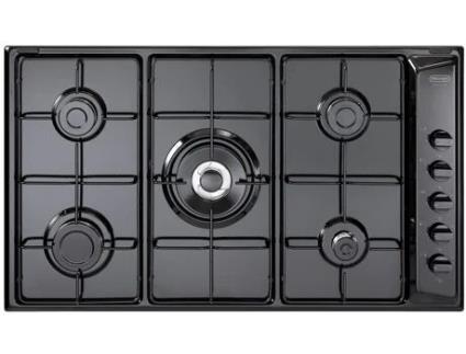 Placa de Gás DE LONGHI NL 59 DD (86 cm - Preto)