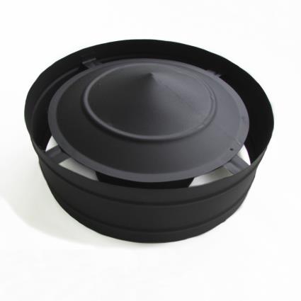 Chapéu com aba INOX 04 PRETO D80