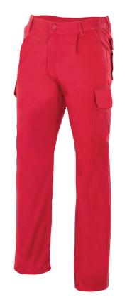 Calças MULTIBOLSOS VERMELHO 36