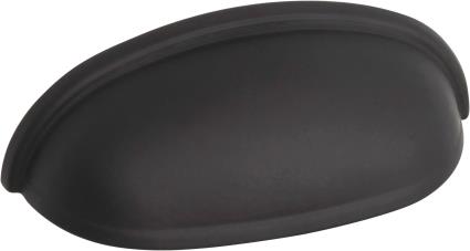 4 puxadores para móvel  CONCHA AÇO MATE PRETO 64MM
